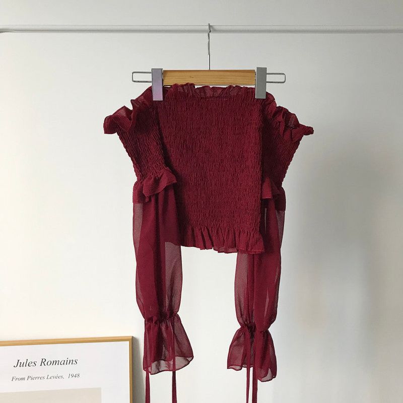 シャララスモークオフショルダーブラウス