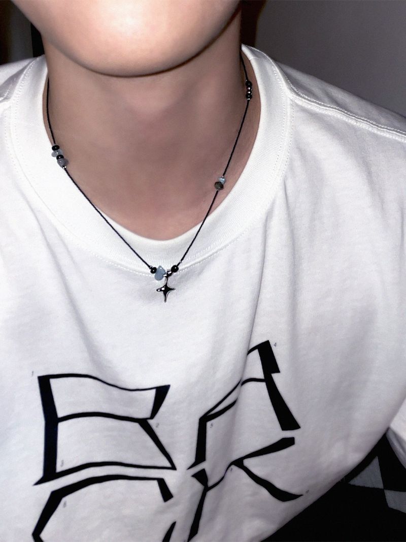 DOUBLE STING STONE NECKLACE