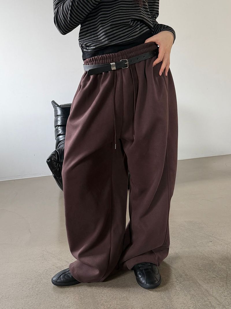 MUZESEOUL（ミューズソウル）の「Edge ilne wide sweat pants(3color)（Pants）」