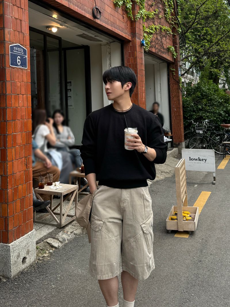 Lard dying bermuda cargo pants