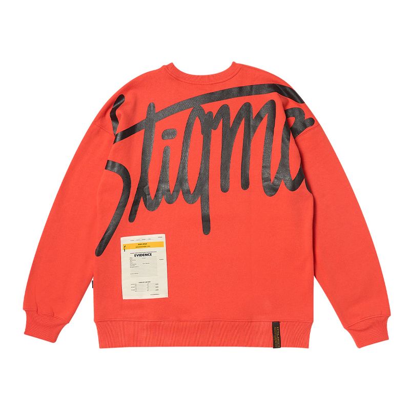 TITLE OVERSIZED CREWNECK BLACK / ORANGE