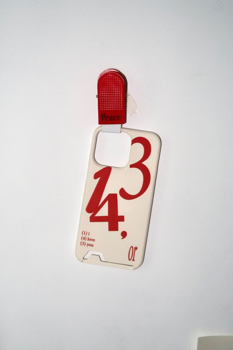 [MADE] 143 card case (cream/orange red)