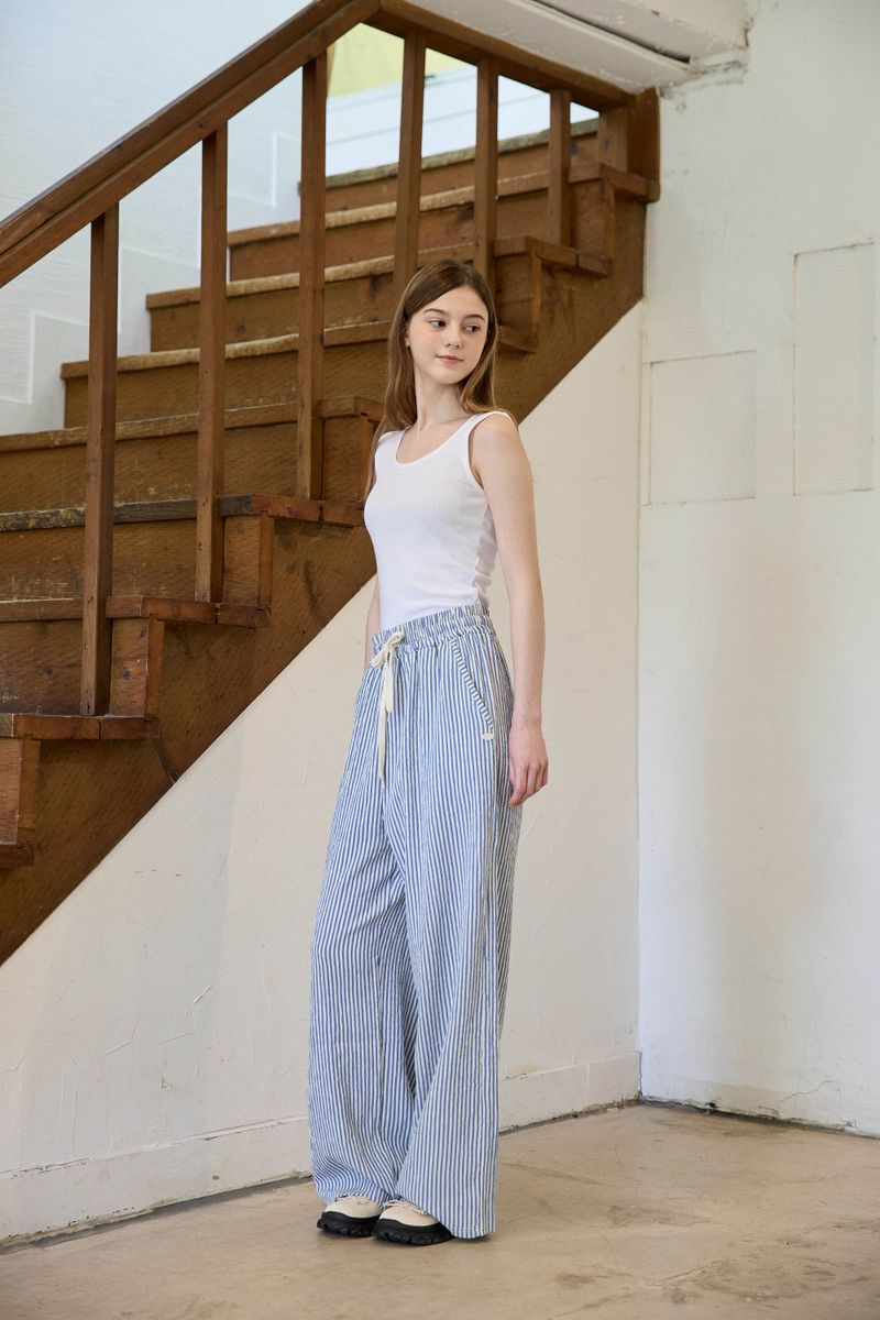 STRIPE BANDING PANTS (2 COLORS)