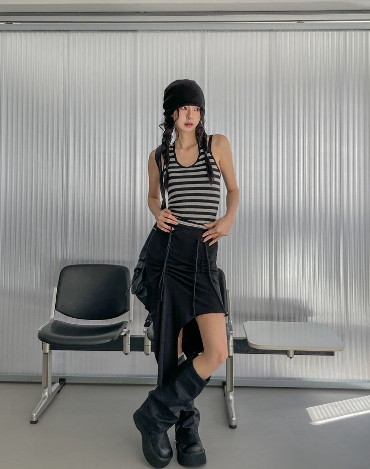 Molly Stripe Halter Sleeveless