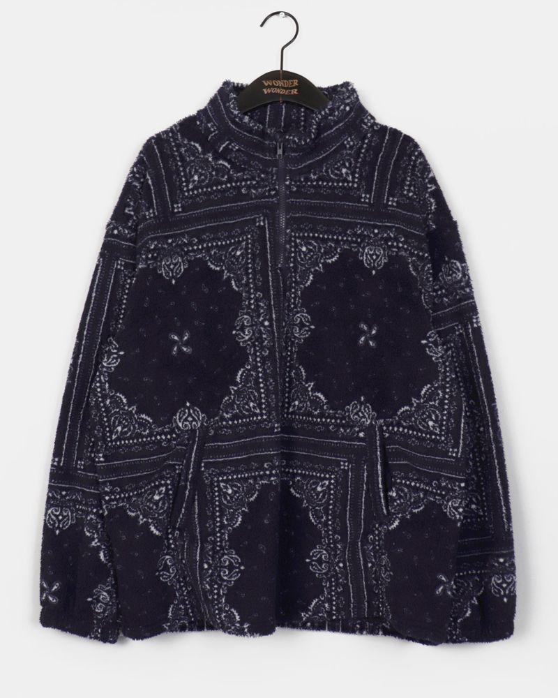 Bolle Nordic pattern fleece half zip-up