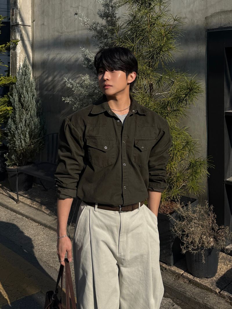 Ber twill cotton pants
