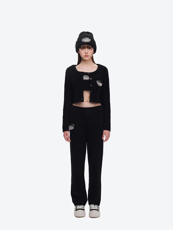 13DE MARZO Embroidered Plush Beanie