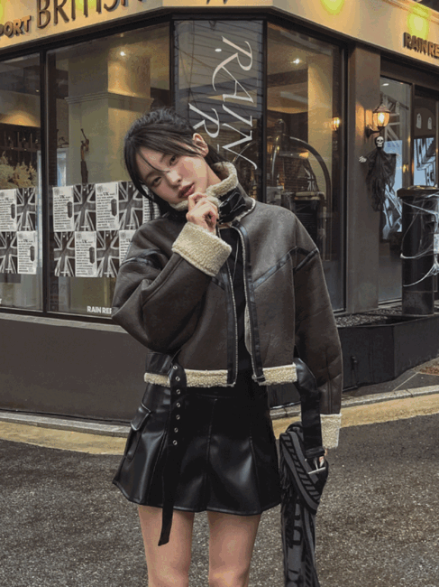ULAN（ユレン）の「デリウエストバックルクロップマスタングジャケット（ジャケット/アウター）」