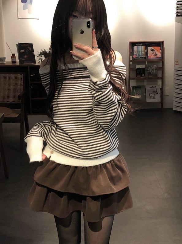 ロメルティアードフリルベルトミニスカートセット