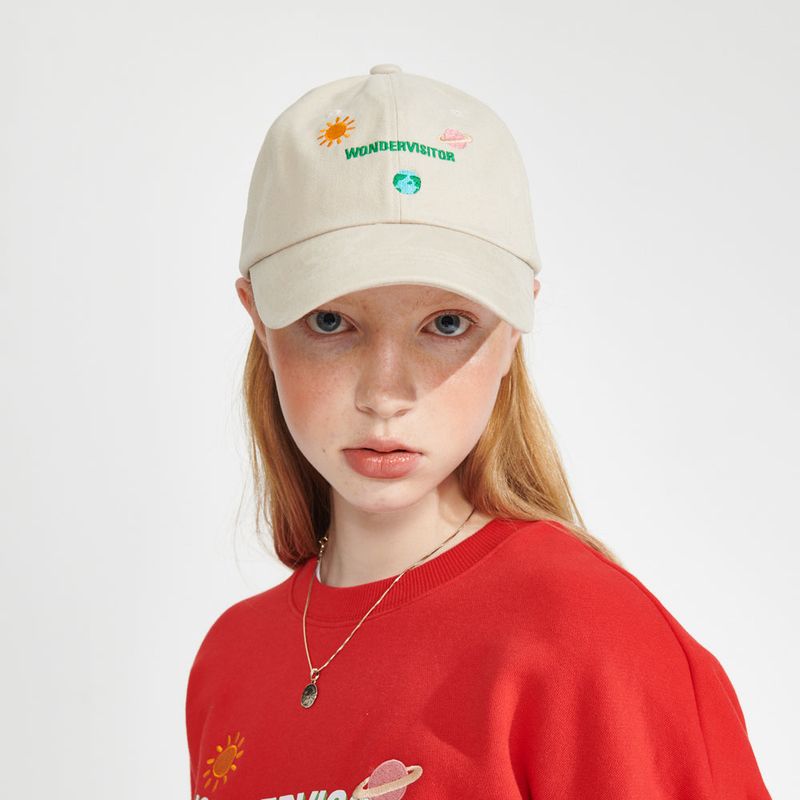 wonder visitor（ワンダービジター）の「Stella Ball cap [Beige]（Hats）」