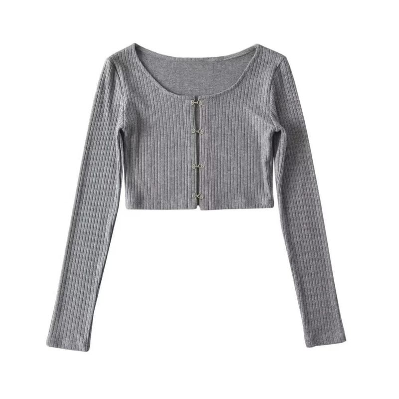Cozy&Kitsch（コージーアンドキッチ）の「Hook Ribbed Crop Top 232292339（Tops）」