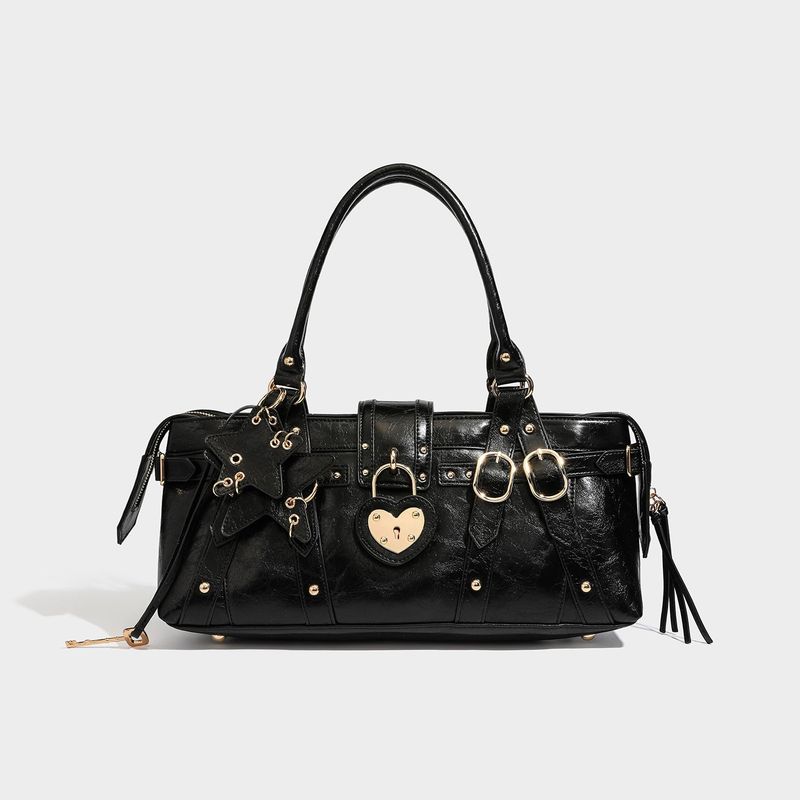 High Quality Star Charm Moto Boston Bag
