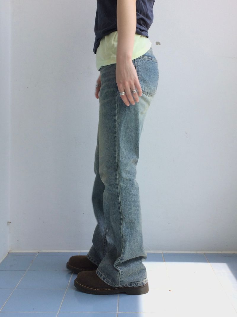 Vintage blue bootcut pants