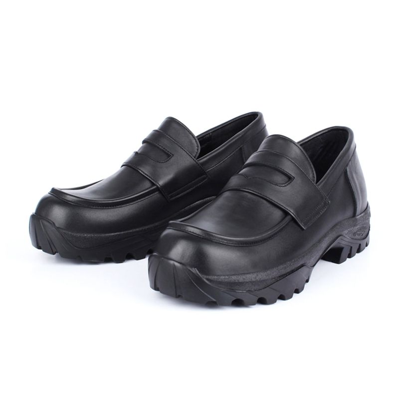 DAVID STONE LEATHER LOAFER (track vibram edition)