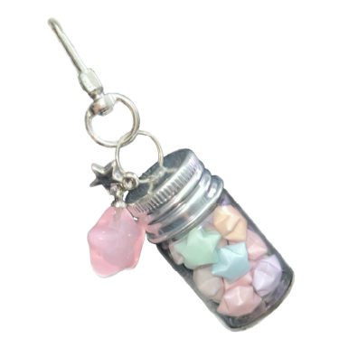 saltyhouse（ソルティハウス）の「【MADE】 ペーパースターキャンディーキーリング-1pcs（アクセサリー）」