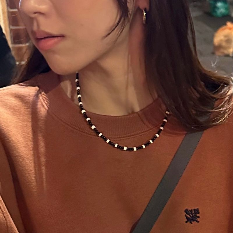 [MADE]Panda stone Necklace