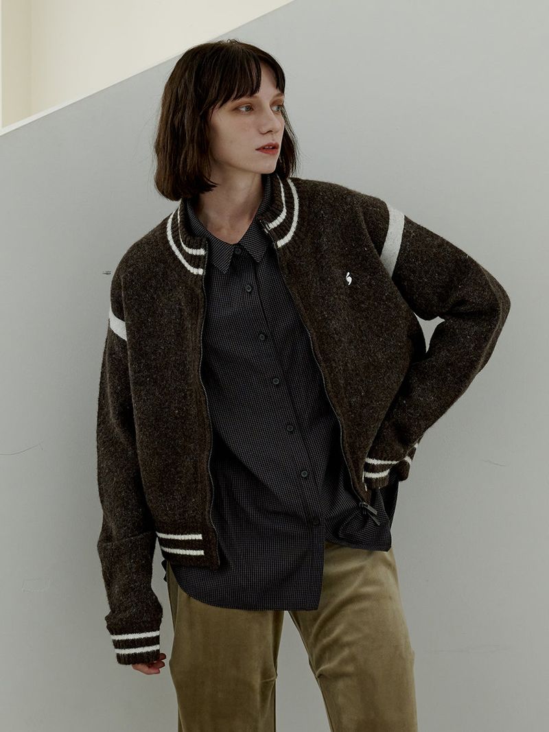 LETOILE（レトワール）の「LETOILE LOVE STADIUM KNIT ZIP UP（Tops）」