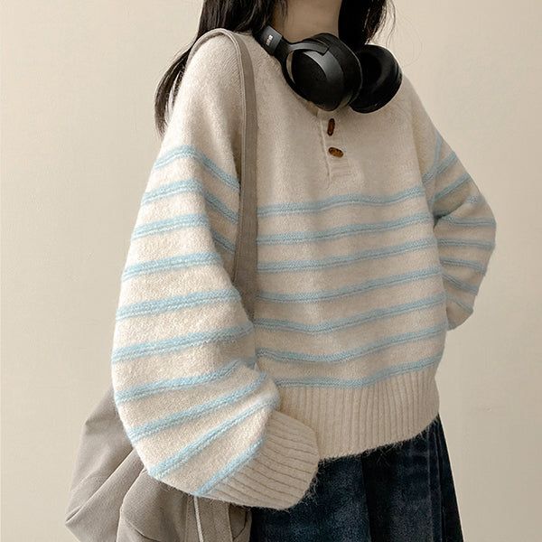 hijjoo（ハイチュー）の「トッポッキボタンダンガラニット（トップス）」