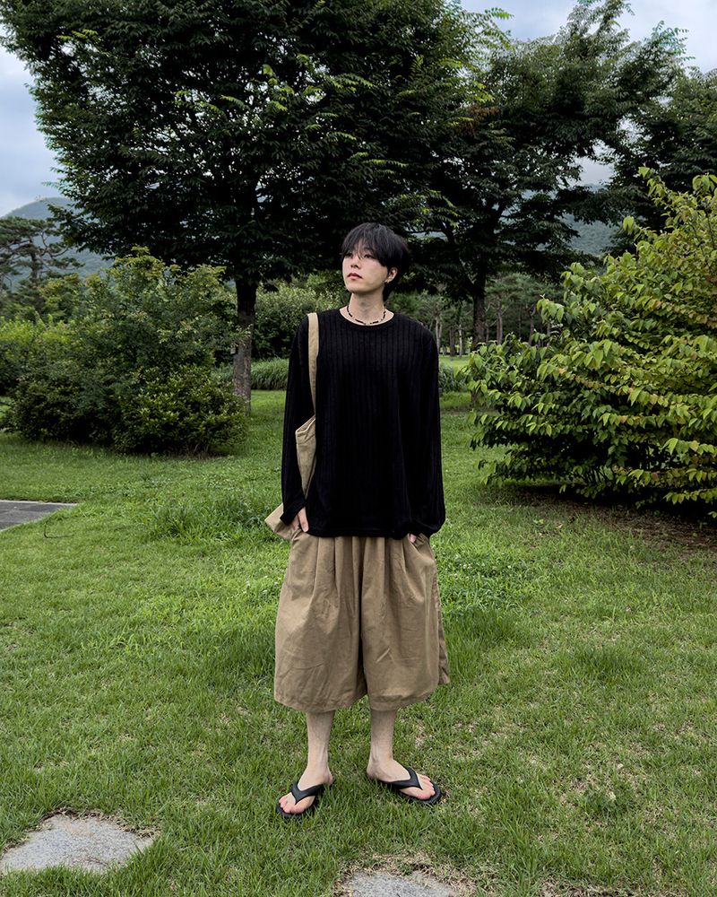 Rok Linen Pintuck Bermuda Pants