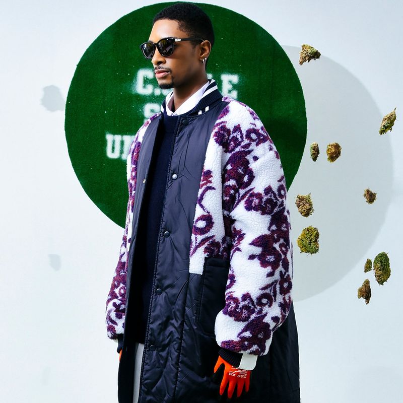 Reversible Wool-Blend Varsity Coat