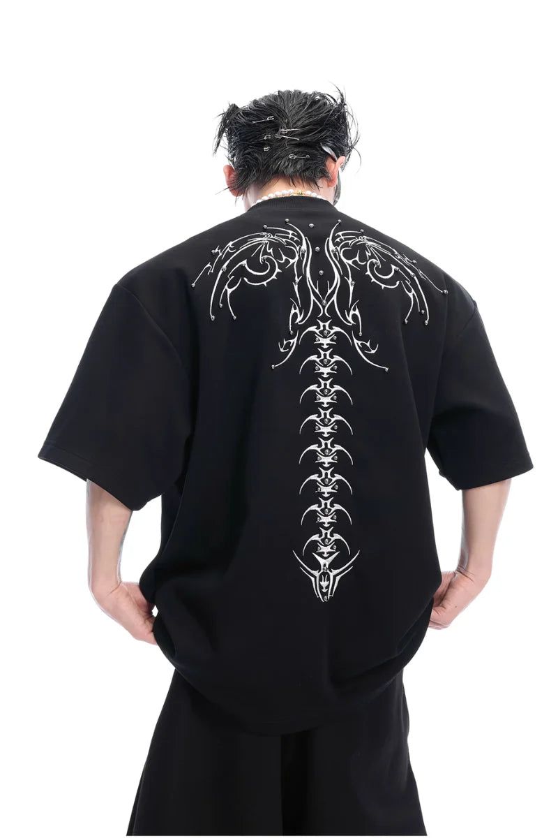 Argue Cultureの「Embroidered Spine Graphic Tee（Tops）」