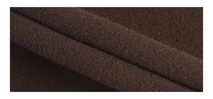 dark brown wool handmade long coat