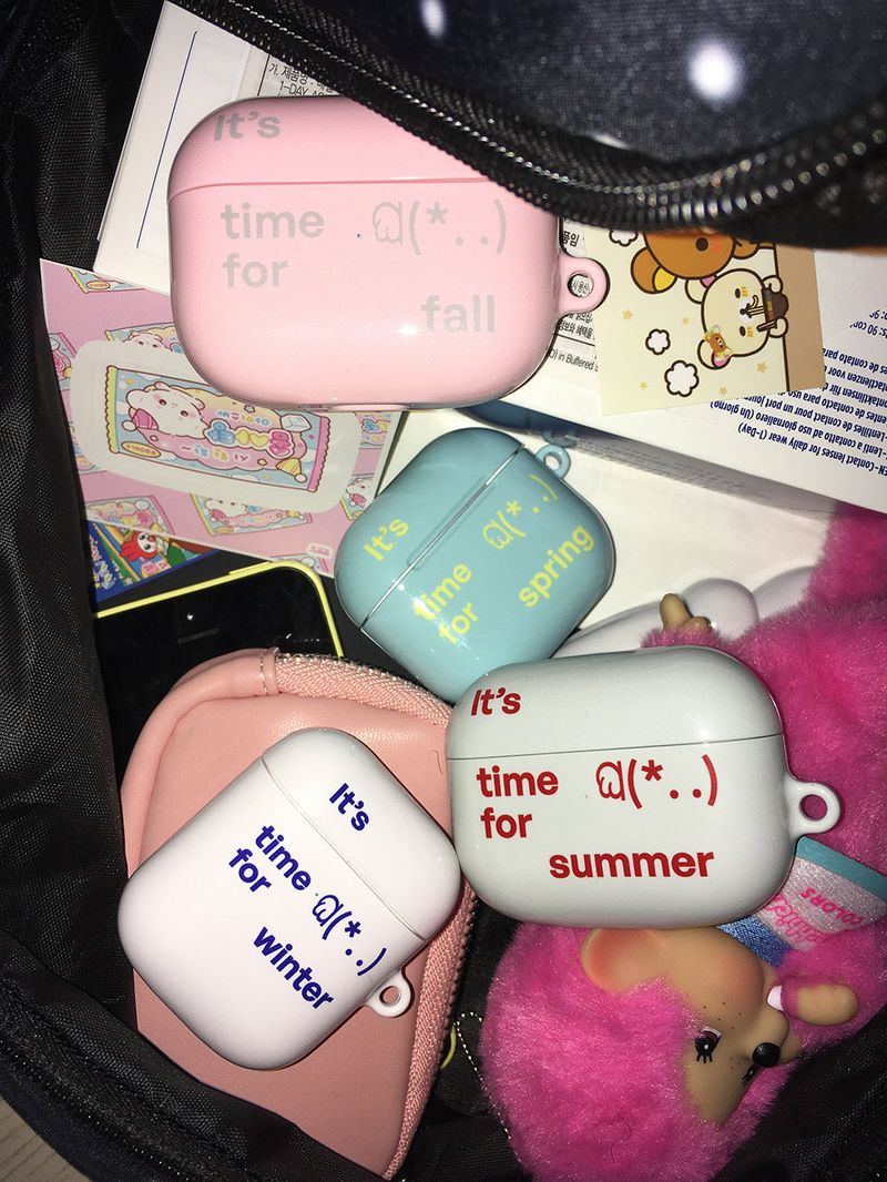 It's time for fall (pink) airpod case