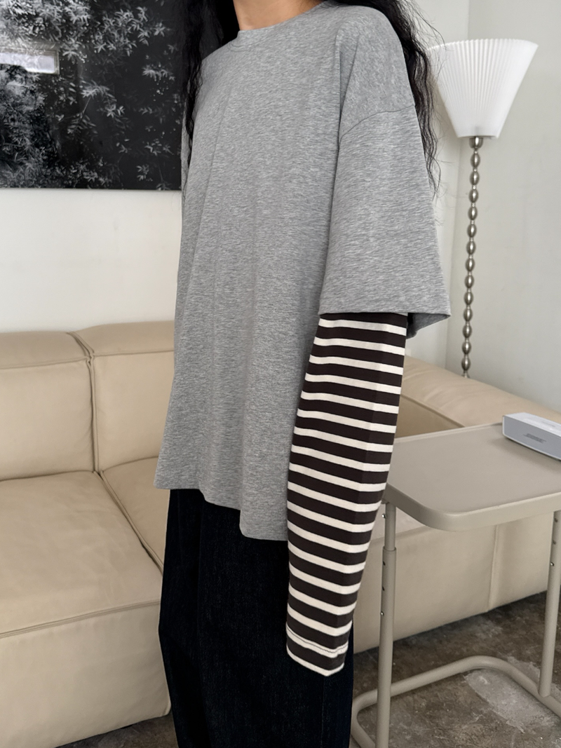 boxy fit layered T