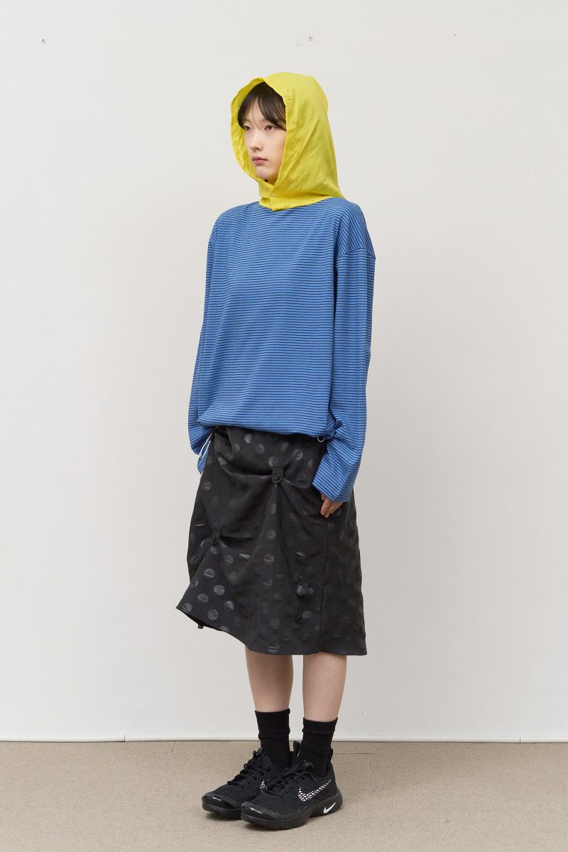 (W) Oshi Button Dot Skirt