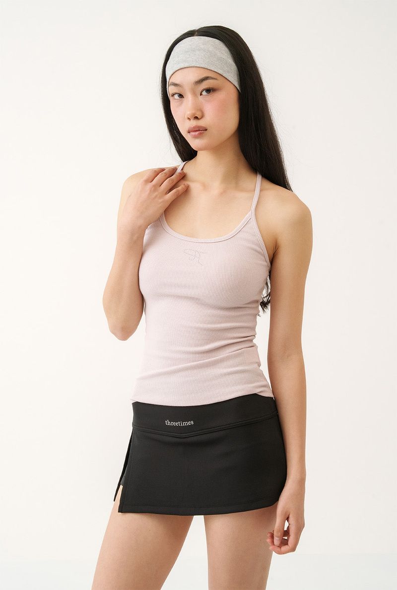 【即日発送】Athletic slit skirt - black