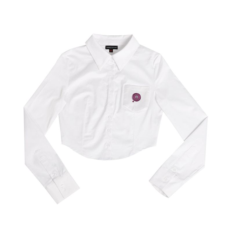 DARLING, YOU ARE BAD(YOU ARE BAD)の「ROSE SYMBOL CROP SHIRT #MAGENTA(Tops)」