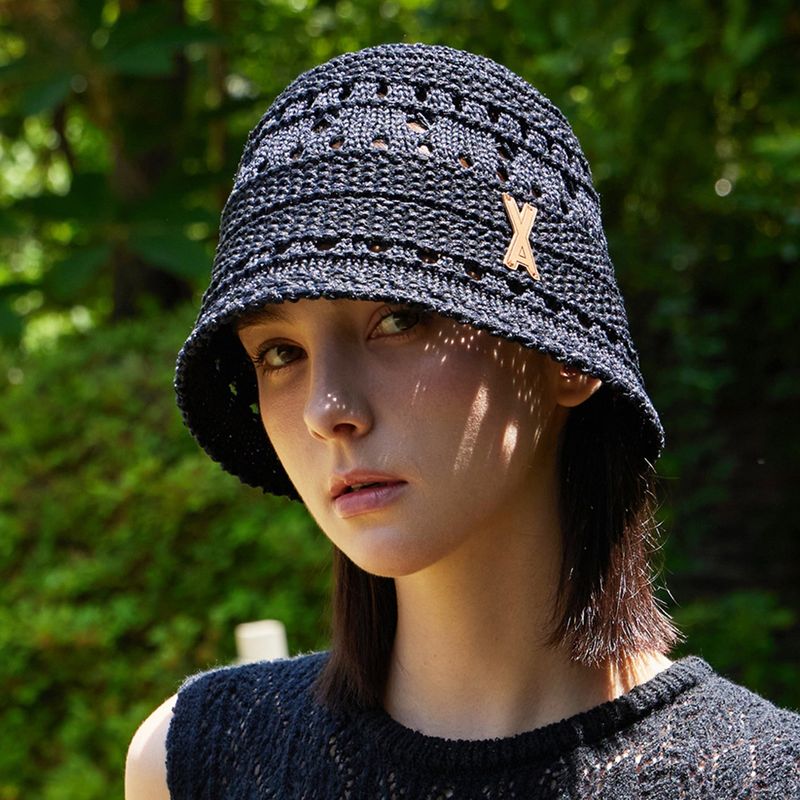 VA Patch Soft Knit Bucket Hat / Black