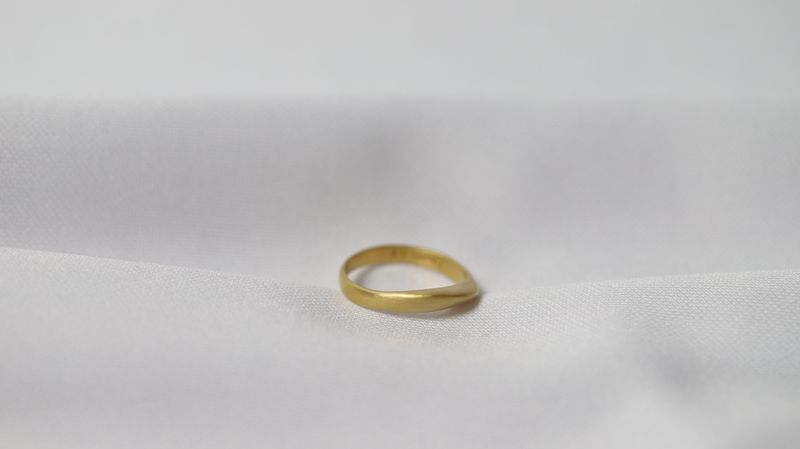K RING (MATT-18K GOLD PLATING)