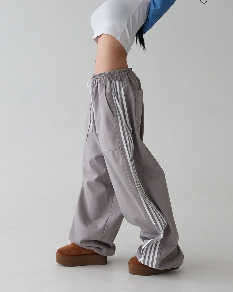 [UNISEX] 5-track string jogger & wide pants