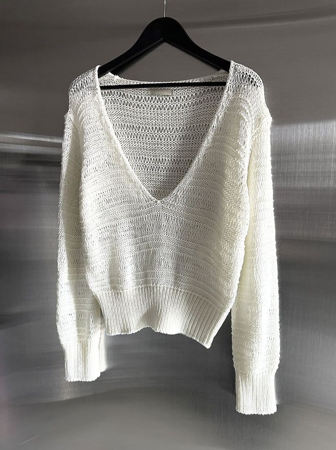 Flobe Deep V-Neck Net Knit