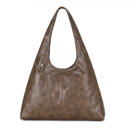 Heather Big Hobo Bag Brown