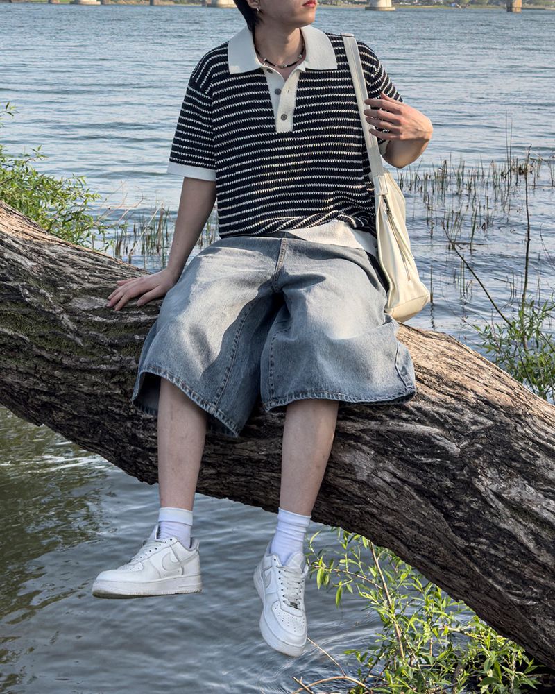 Pale Gracy Bermuda Denim