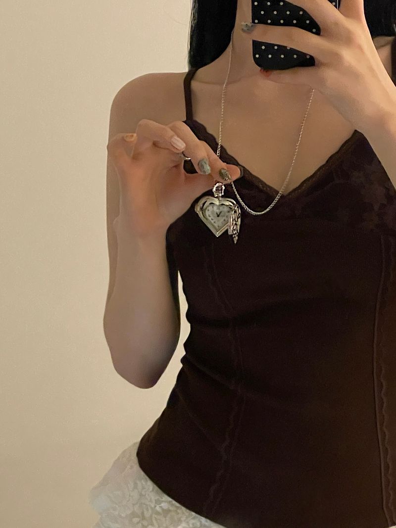 Vintage Secret Watch Necklace