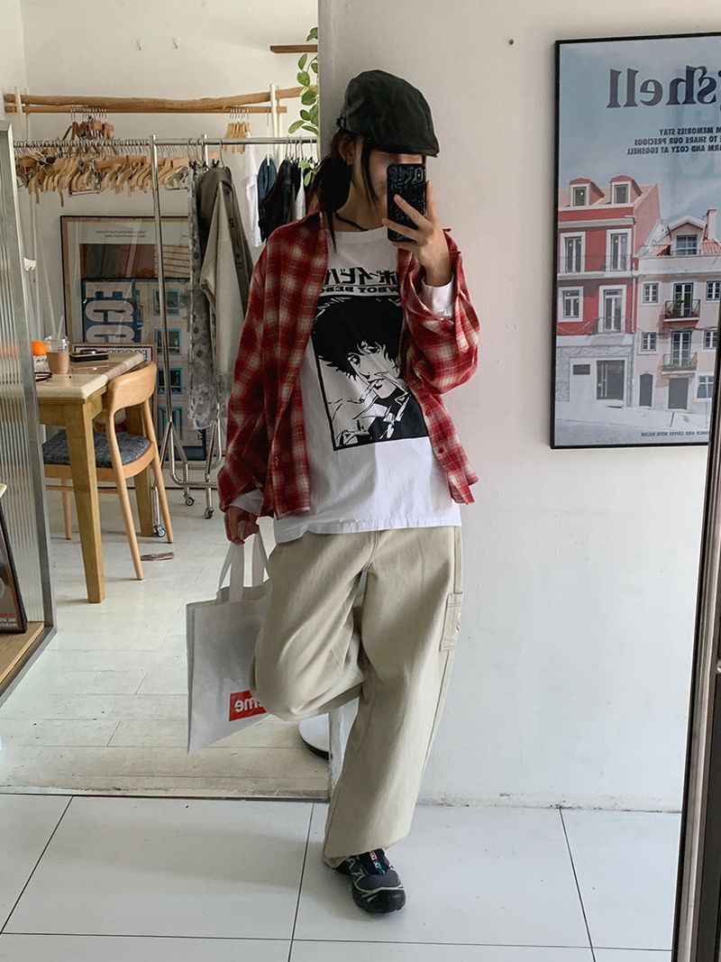 CREAM CHACK SHIRT (2C)