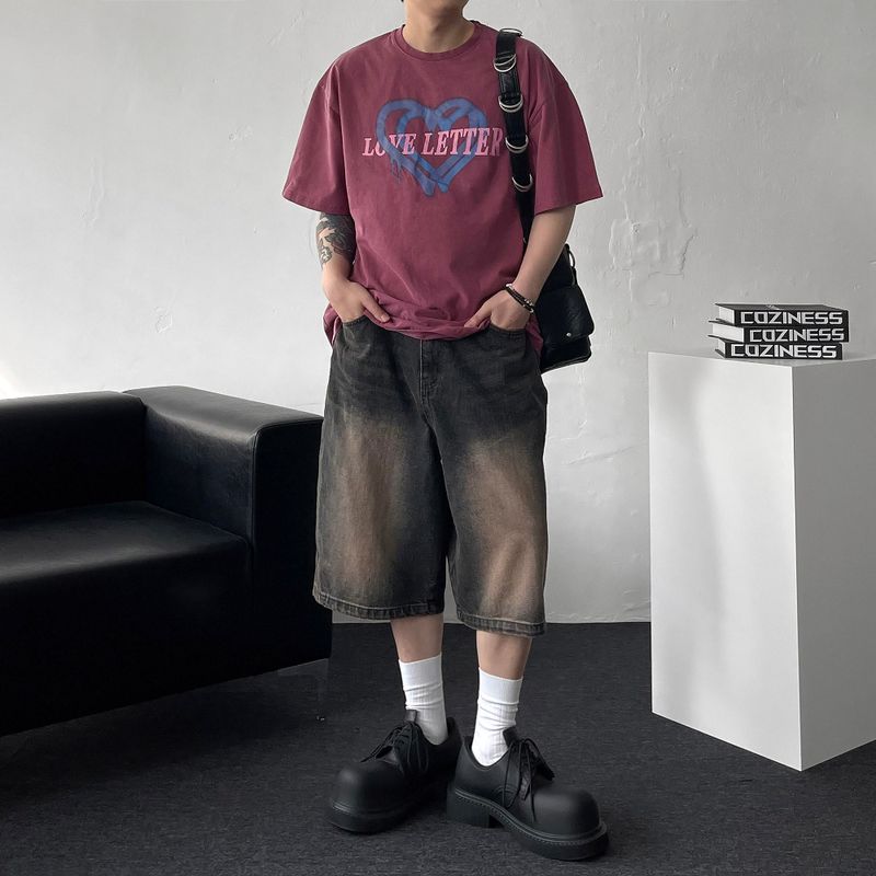 MG733,734 Rust Washing Bermuda Pants (2 colors)