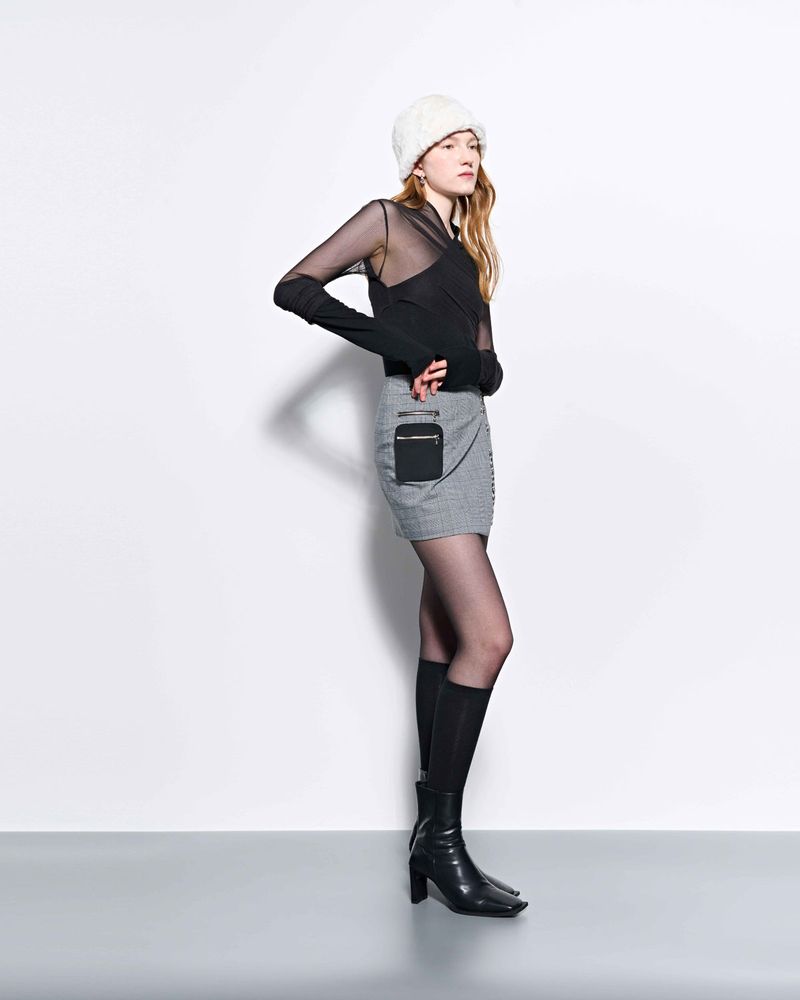 Layered Long Sleeve Top _ Black