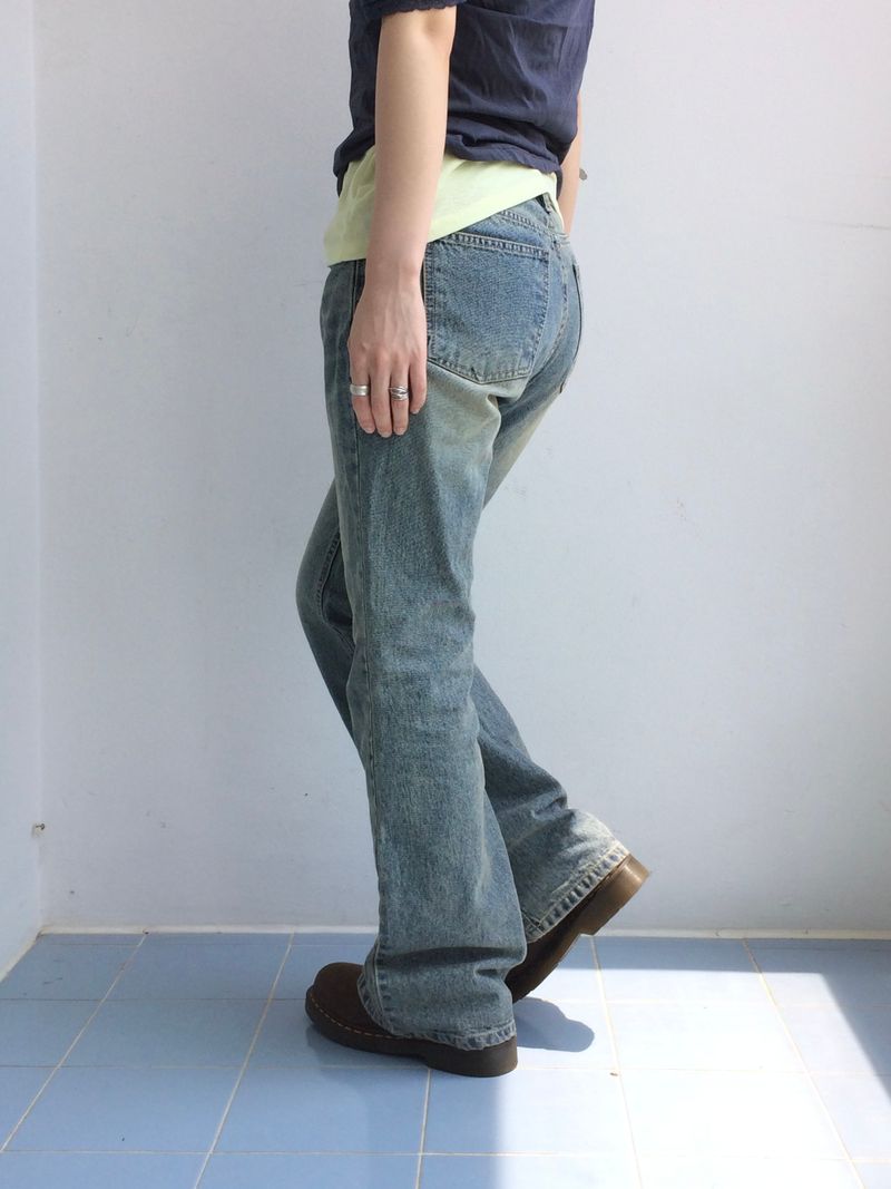 Vintage blue bootcut pants