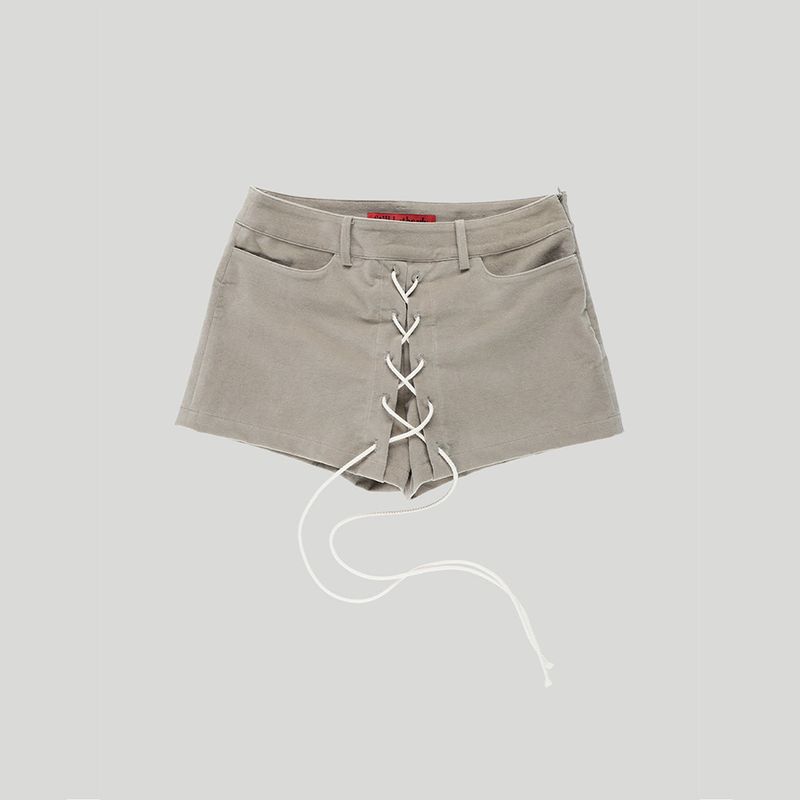 LACE-UP MINI SKORT