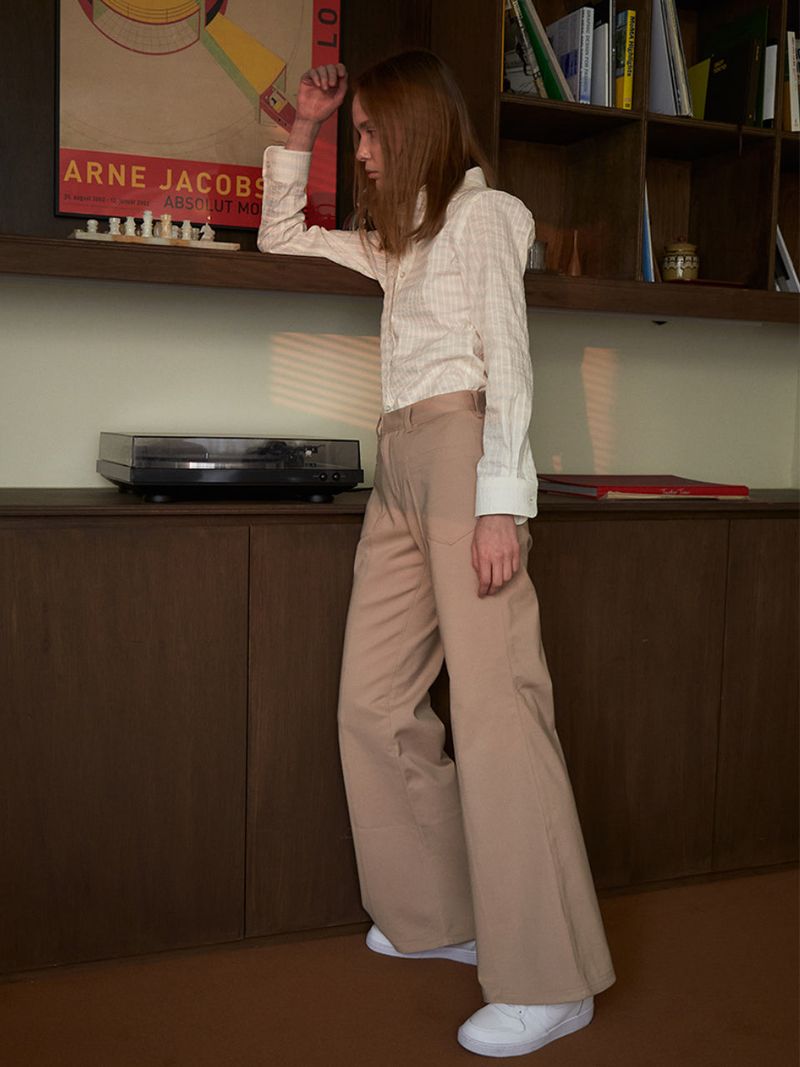 FRONT POCKET FLARE PANTS