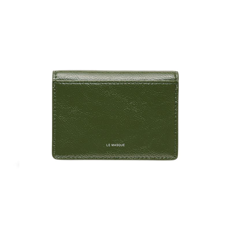 Modic Buckle 3 Layer Accordion Card Wallet Khaki