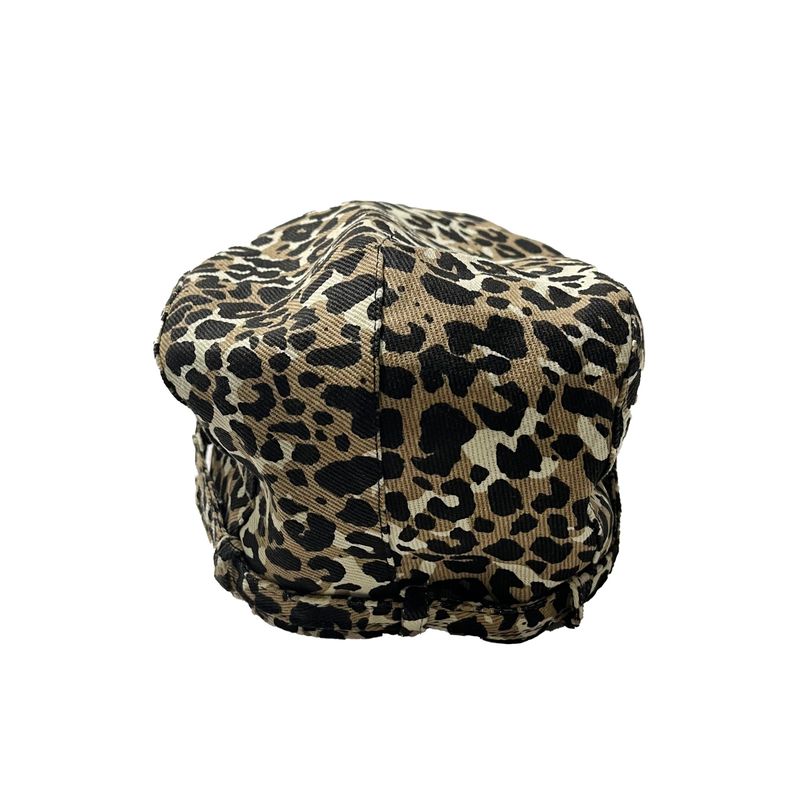 Leopard hunting cap