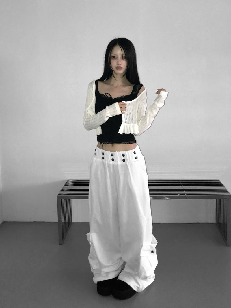 like feminine lace top(2 color)