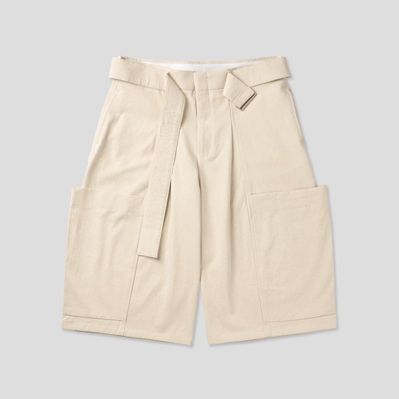 Vienne Belting Cargo Bermuda Pants 3C