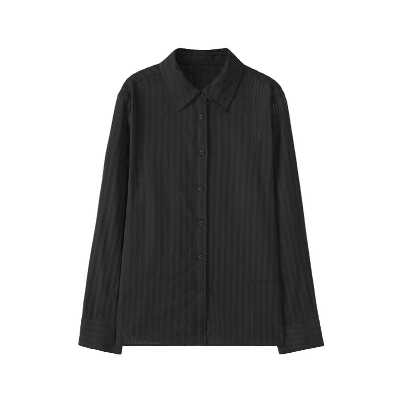 REGULAR FIT BELT SHIRTS (BLACK)