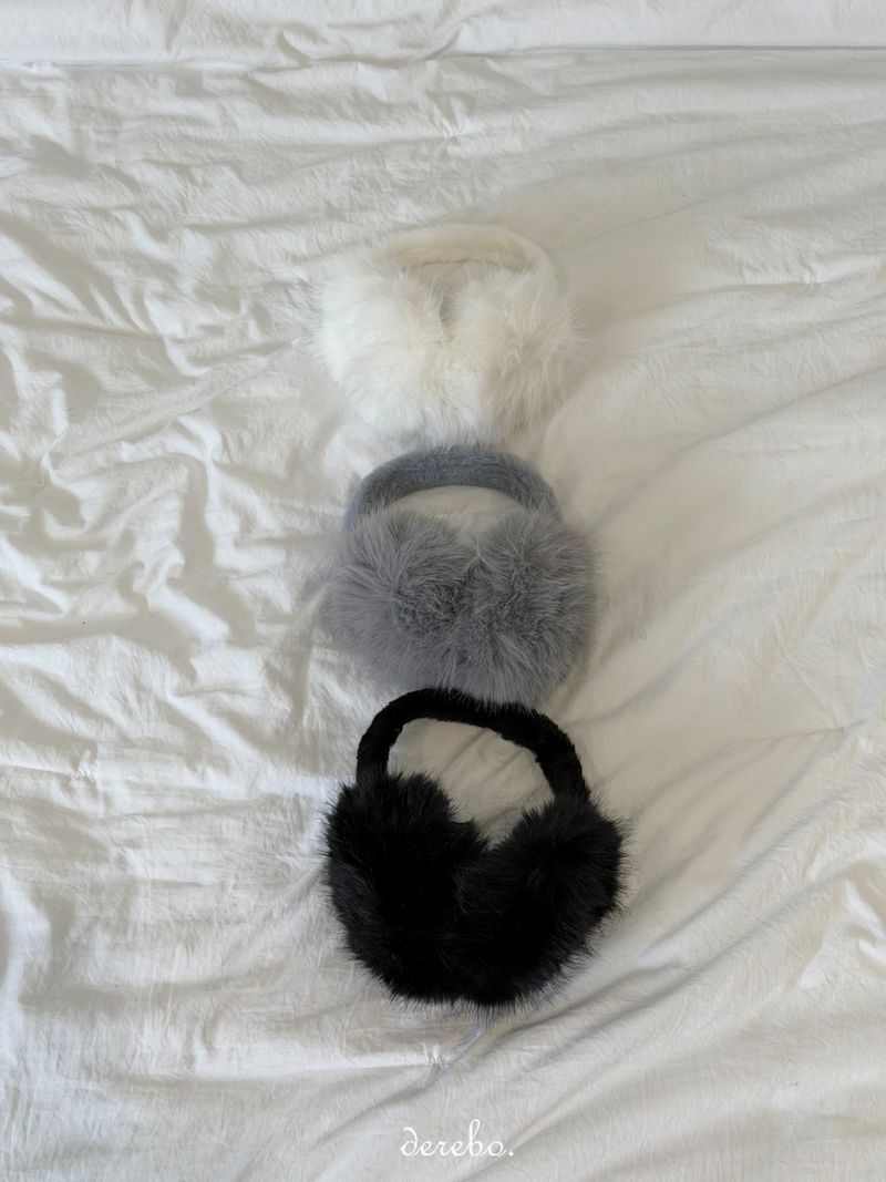 Rabbit fur earmuffs